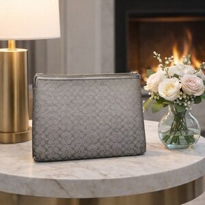 Coach IPAD Case  Sleeve Black and Gray CC .